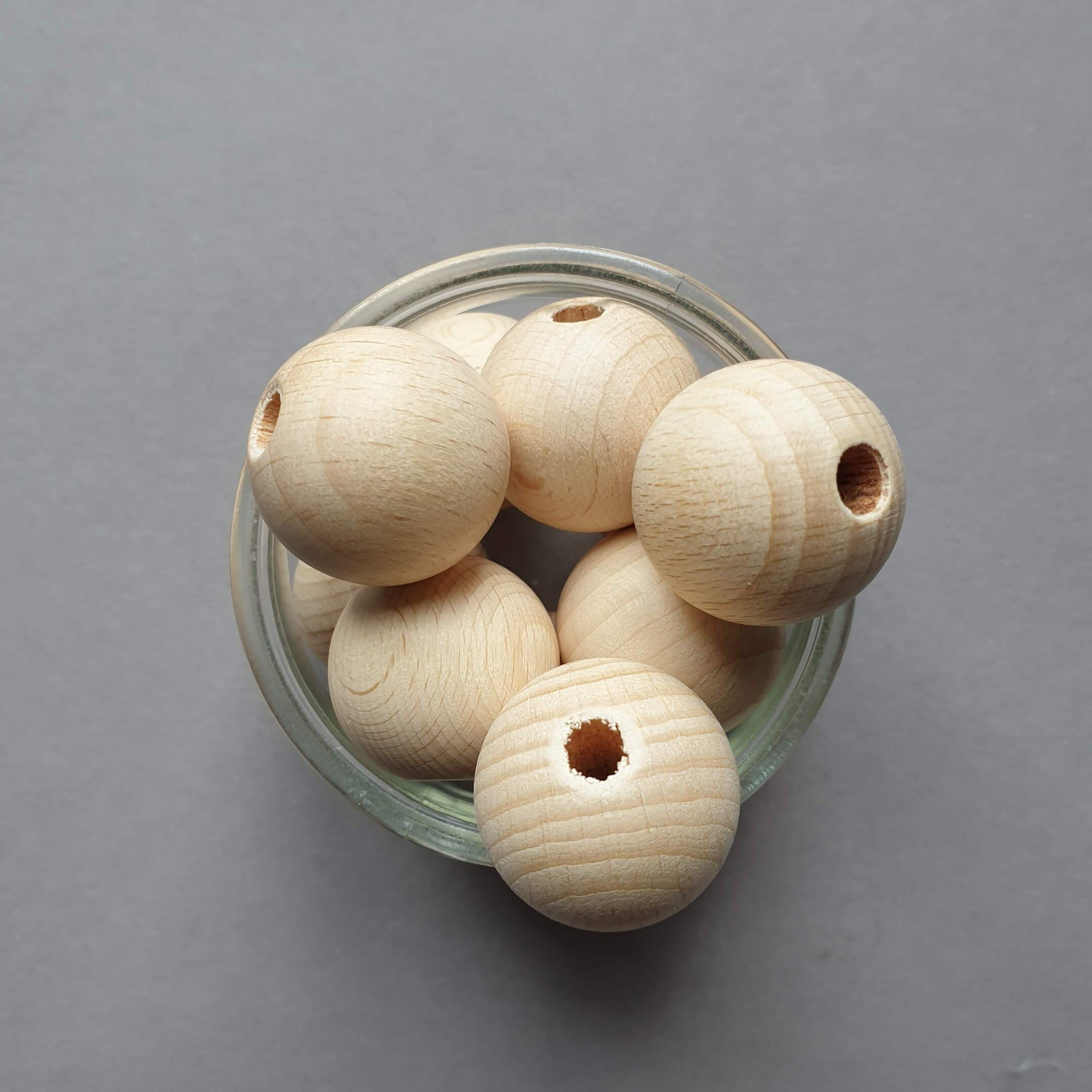 Bohrung 5mm -Rohholzkugeln25mm - Gokrea.com