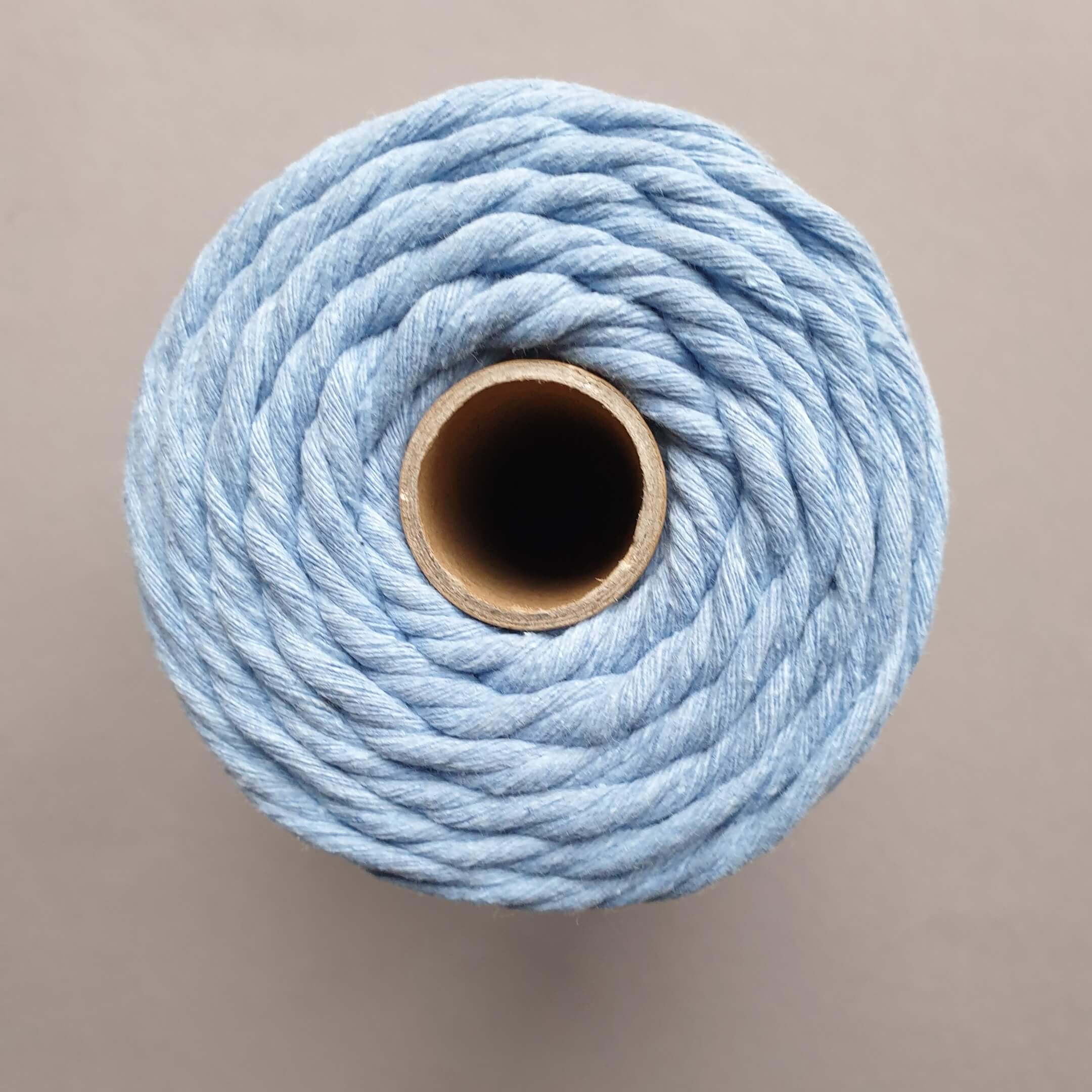 Macrame Kordel -Luxe130m3mmHimmelblau - Gokrea.com