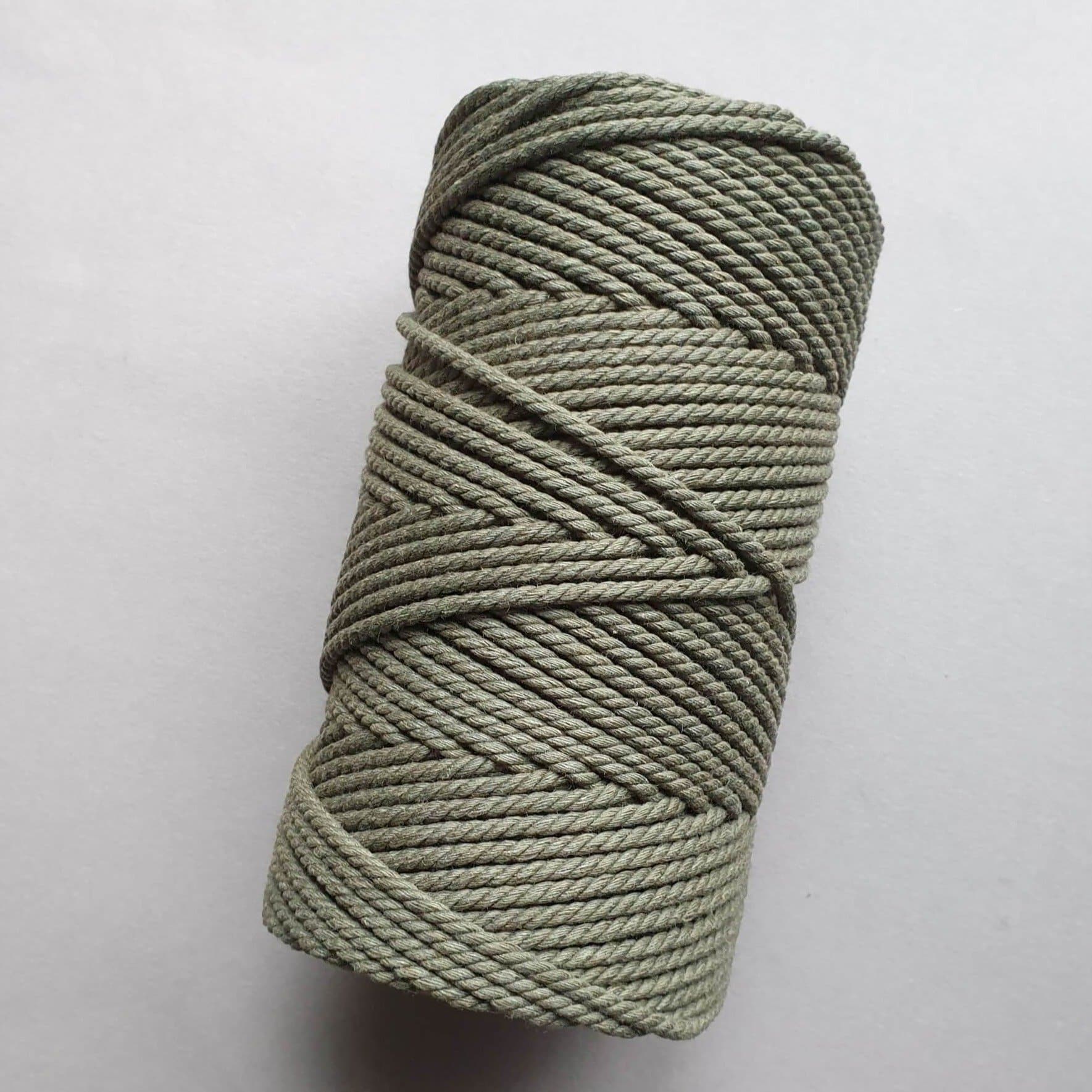 Macrame Kordel gezwirnt -GK3ply3mmAvocado - Gokrea.com