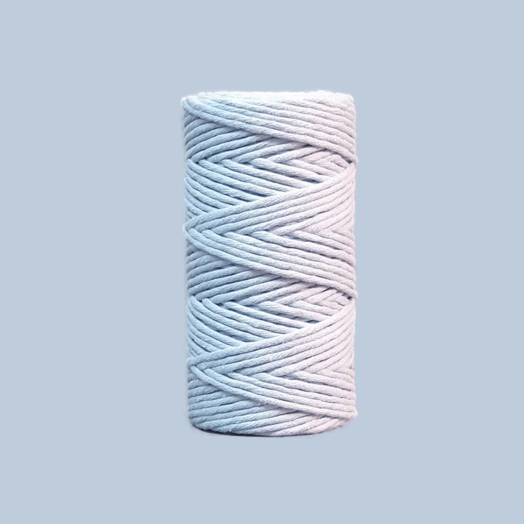 Macrame Kordel -Luxe100m3mmBabyblau - Gokrea.com