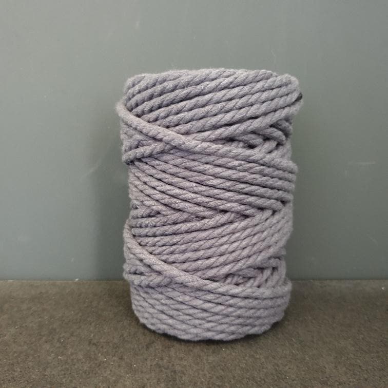 Macrame Kordel gezwirnt -CSMEC6mmGrau - Gokrea.com