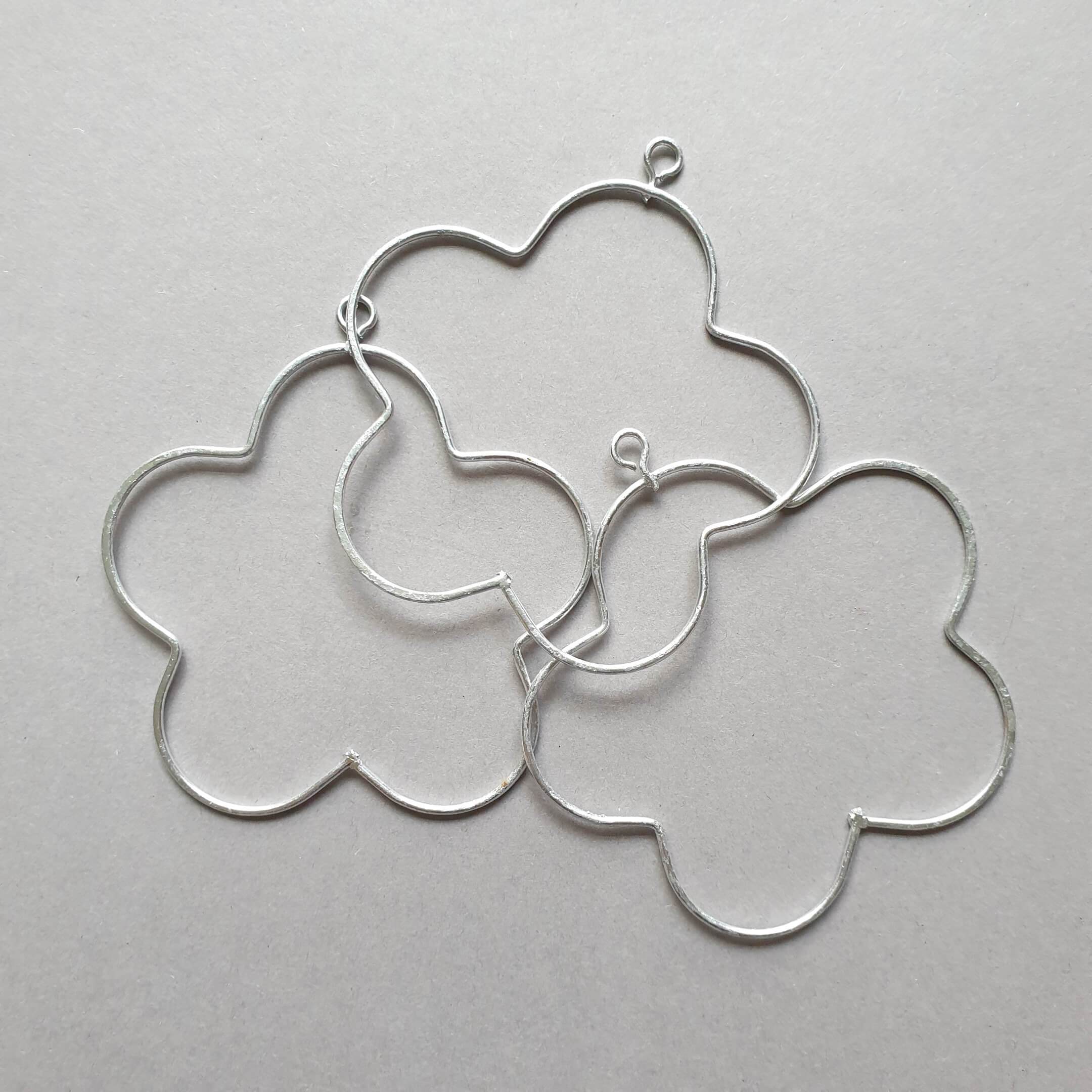 Metallring für Macramee -DrahtBlumenSilber - Gokrea.com
