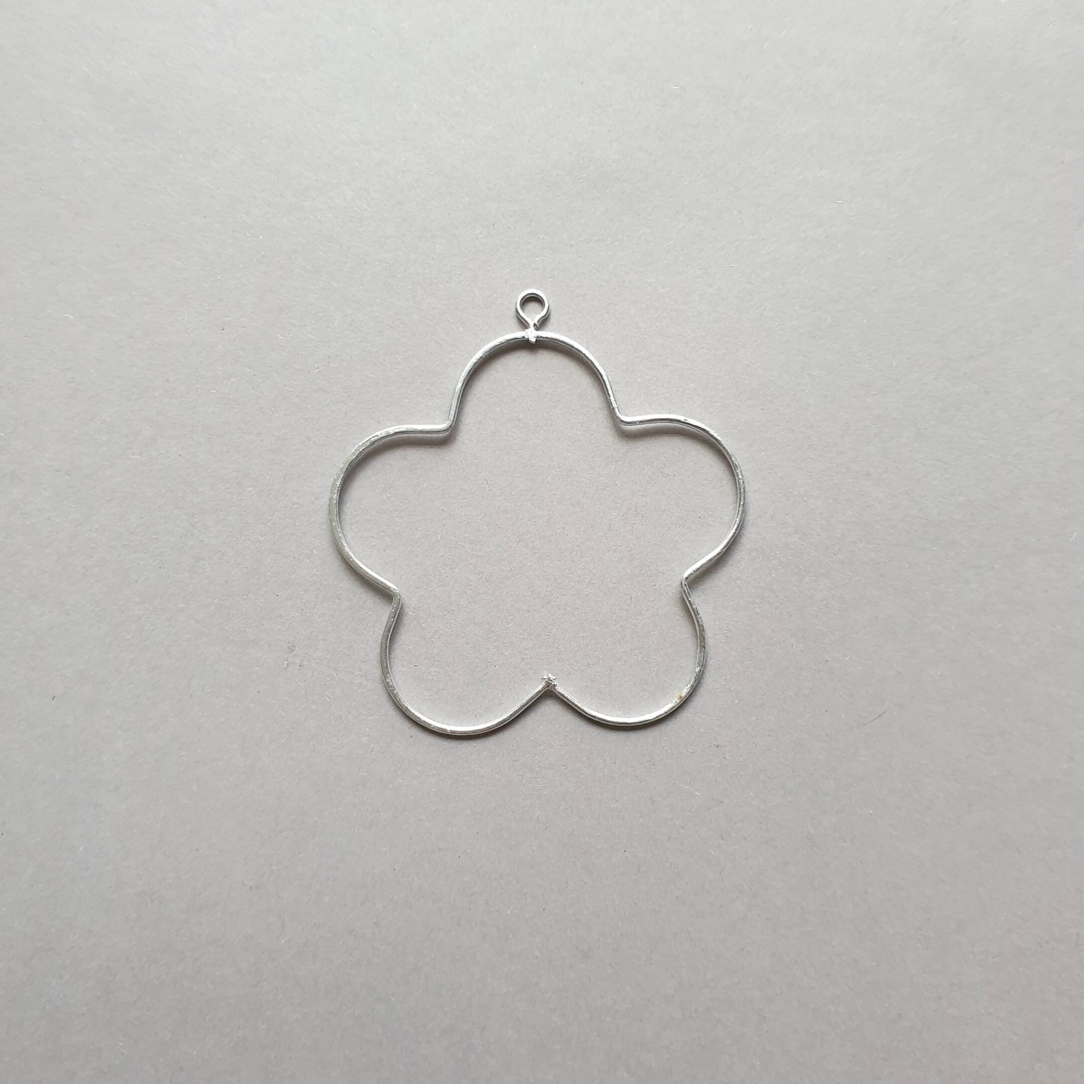 Metallring für Macramee -DrahtBlumenSilber - Gokrea.com