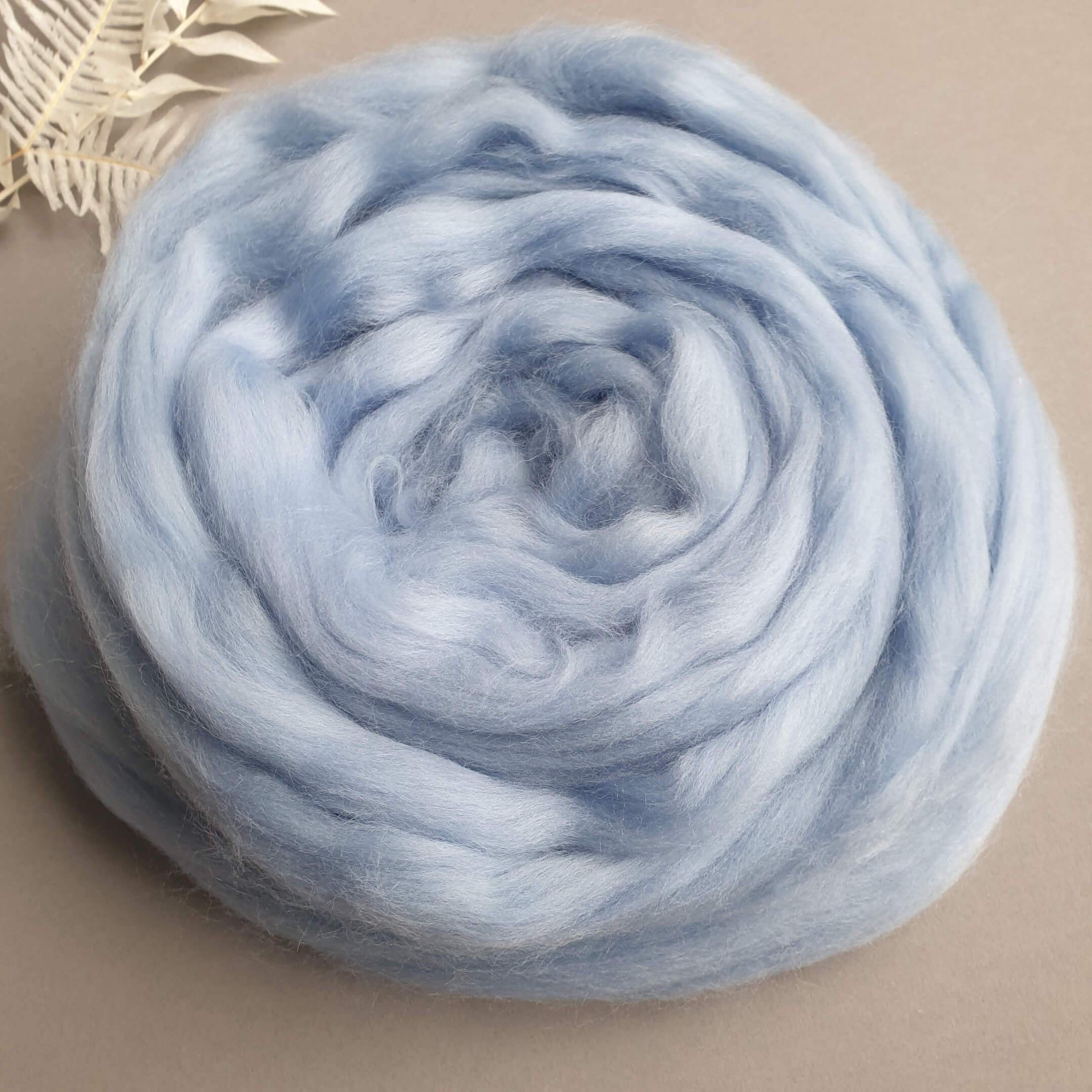 100% Wolle Merino -Kammgarn100grArktisblau - Gokrea.com