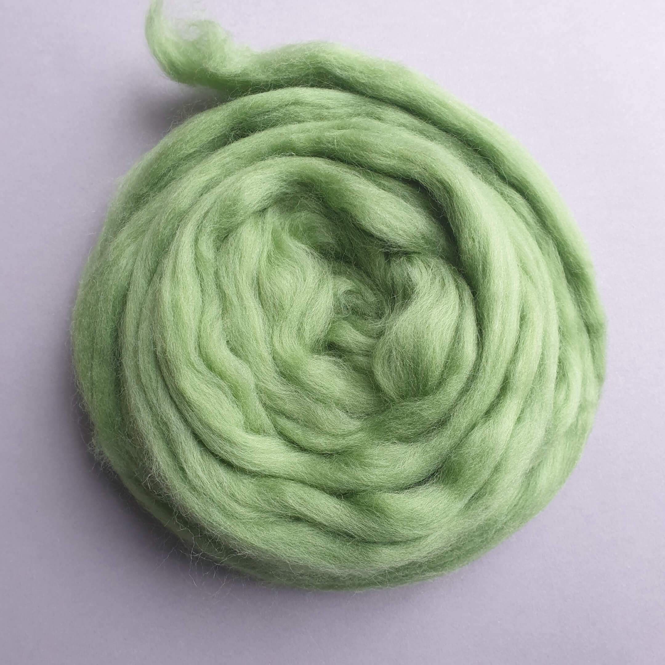 100% Wolle Merino -Kammgarn100grKaktusgruen - Gokrea.com