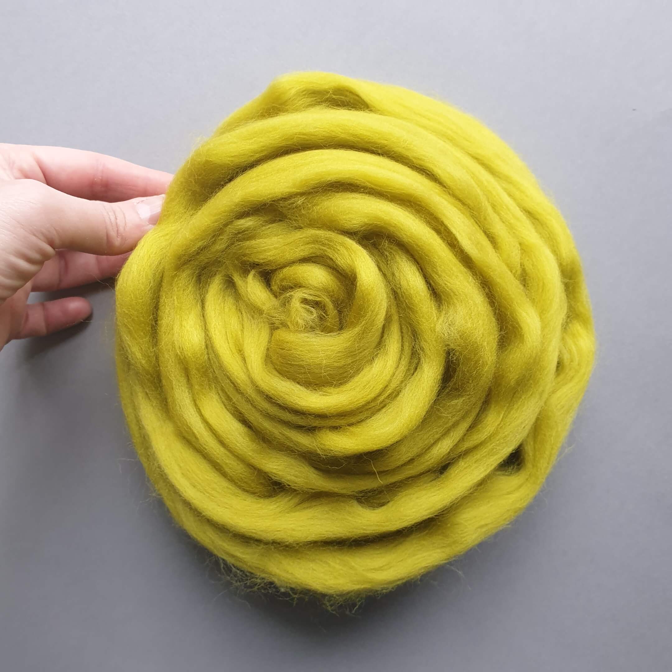100% Wolle Merino -Kammgarn100grLemon - Gokrea.com