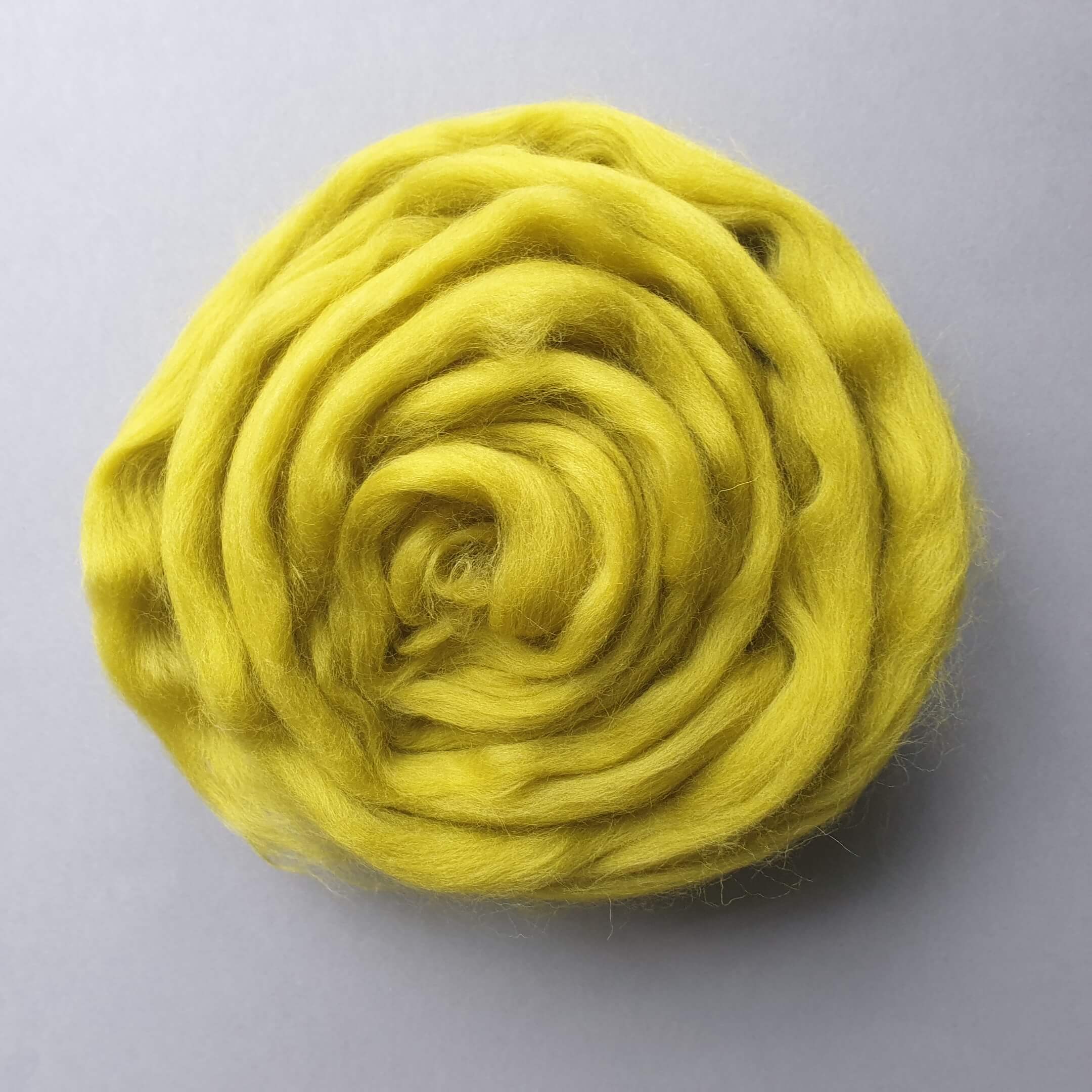100% Wolle Merino -Kammgarn100grLemon - Gokrea.com