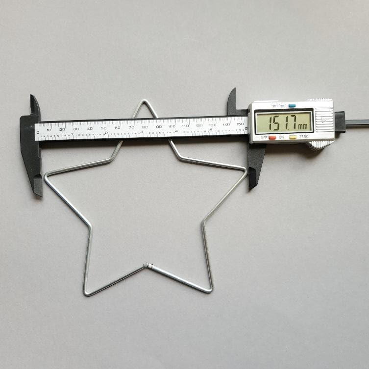 Metallring für Macramee -SternRing20cmsilber - Gokrea.com