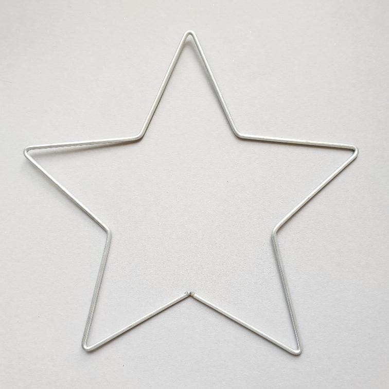 Metallring für Macramee -SternRing20cmsilber - Gokrea.com